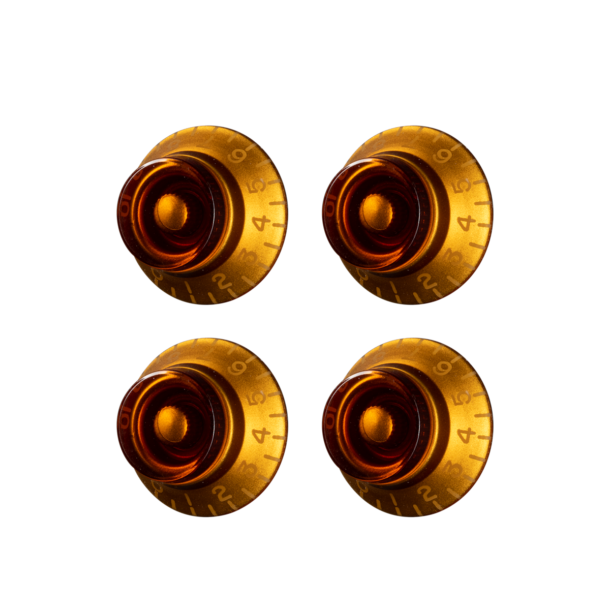 Gibson Top Hat Knobs amber, 4pcs