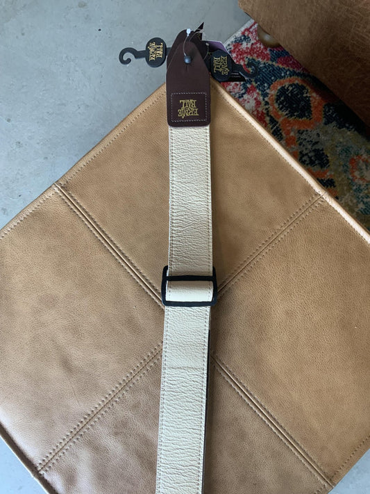 Ernie Ball Tri-Glide 2-inch Leather Guitar/bass Strap - Tan