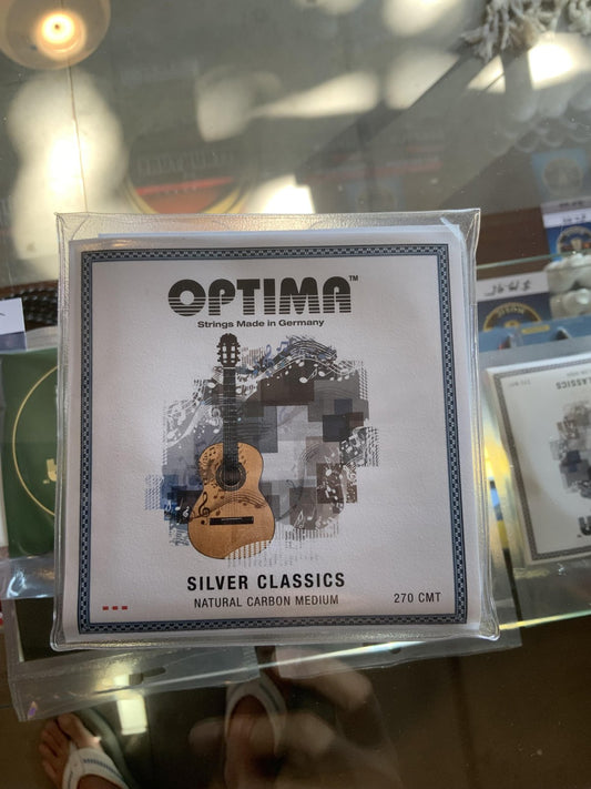 Optima Silver Classics Natural Carbon Medium Classical Guitar Strings