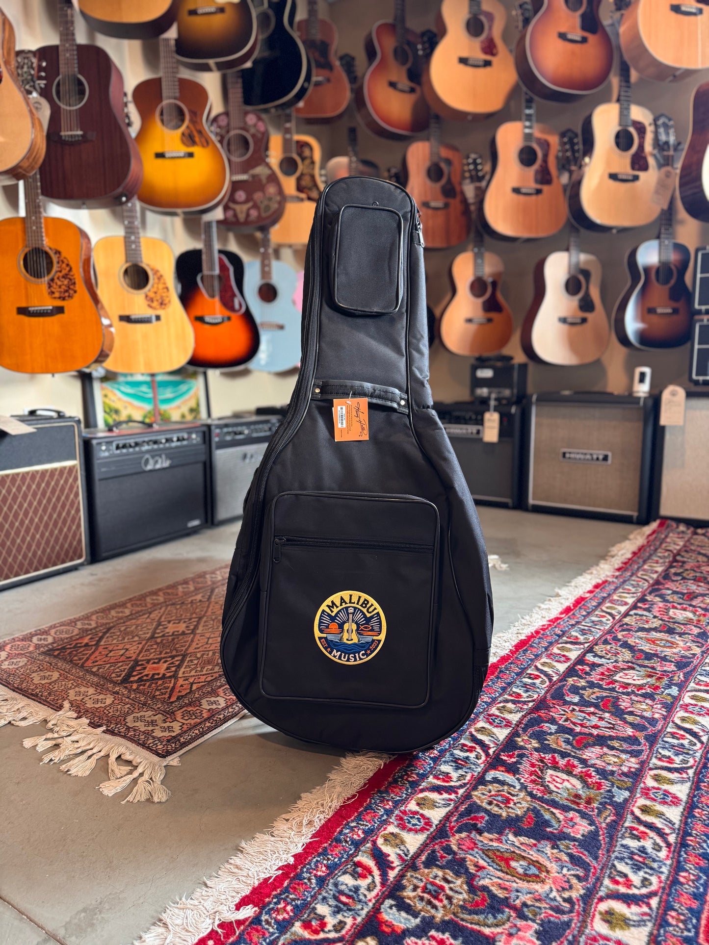 Malibu Music Gig Bag, Jumbo Acoustic Guitar - Black