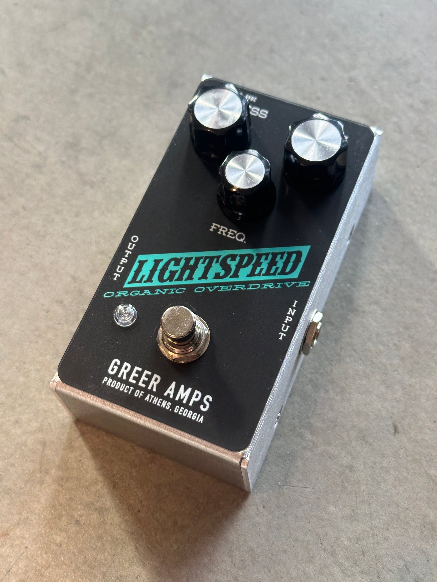 Greer Amps Lightspeed Organic Overdrive Pedal - Black/teal