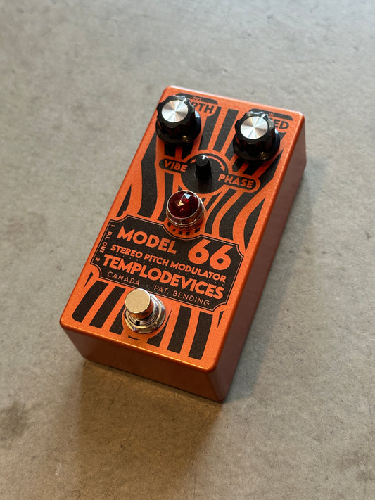 Templo Devices Model 66 Stereo Smooth Vibrato / Phaser Guitar Pedal