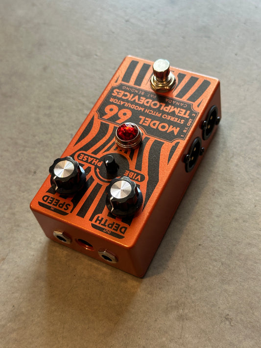 Templo Devices Model 66 Stereo Smooth Vibrato / Phaser Guitar Pedal