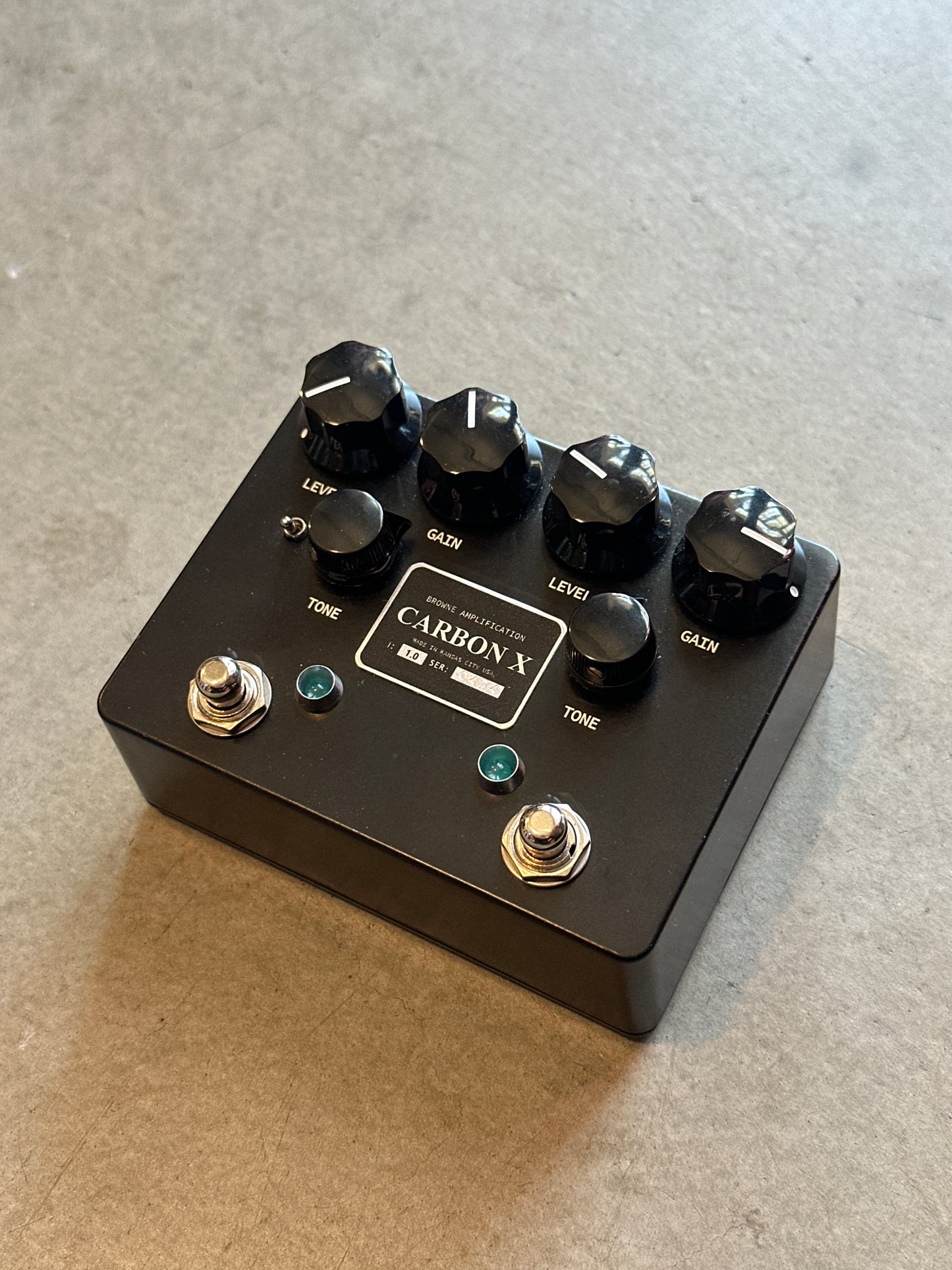 Browne Amplification Carbon X Dual Overdrive Guitar Pedal