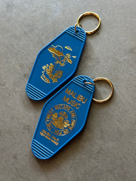 Malibu Music Retro Hotel Keychain