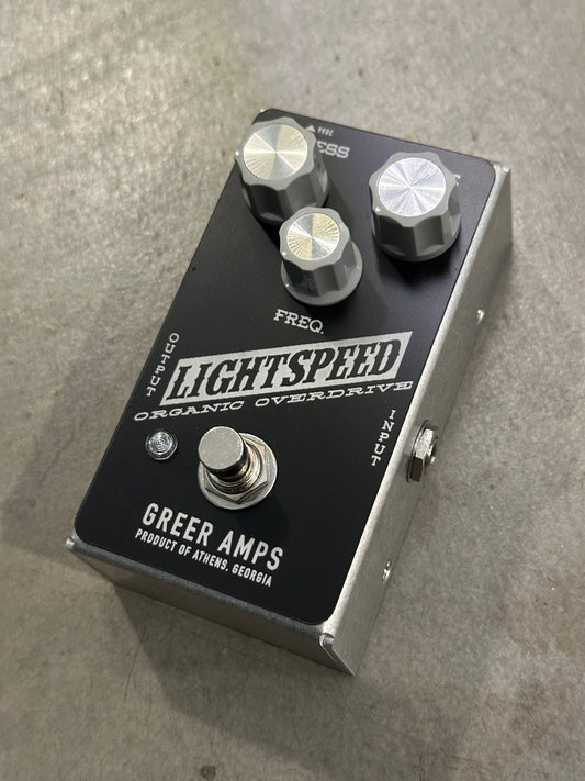 Greer Amps Lightspeed Organic Overdrive Pedal - Grayscale