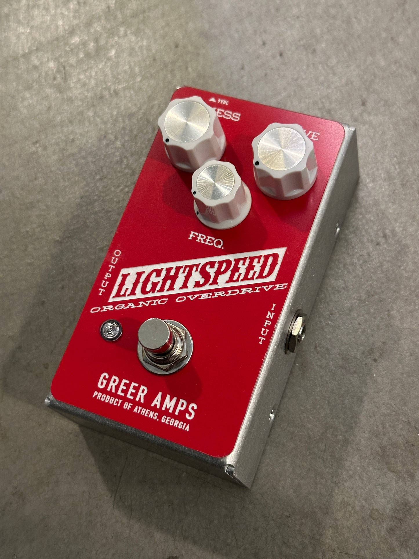 Greer Amps Lightspeed Organic Overdrive Pedal - Red