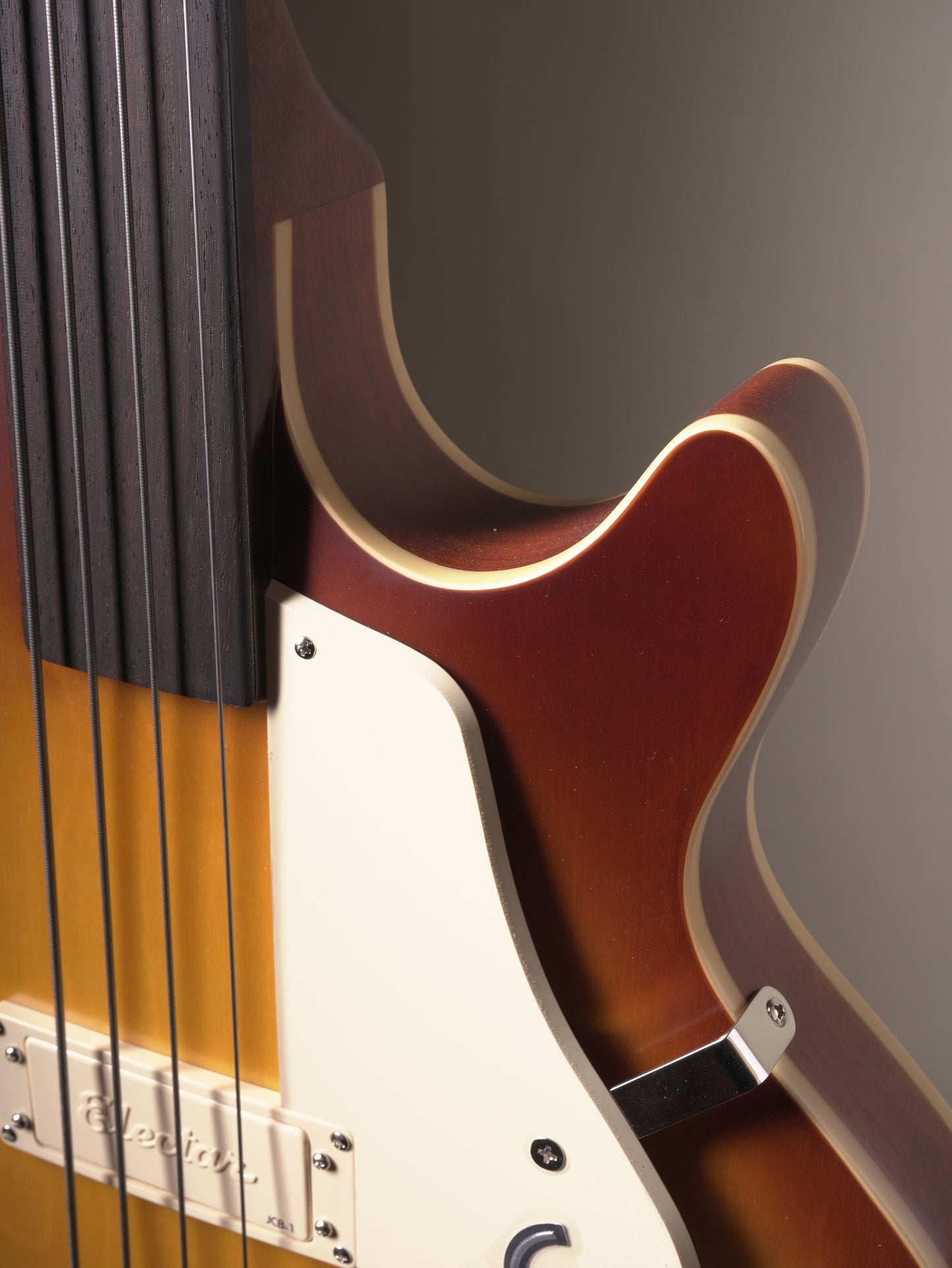 Epiphone Jack Casady Fretless Semi-hollow Electric Bass - Aged Royal Tan, incl. Gigbag