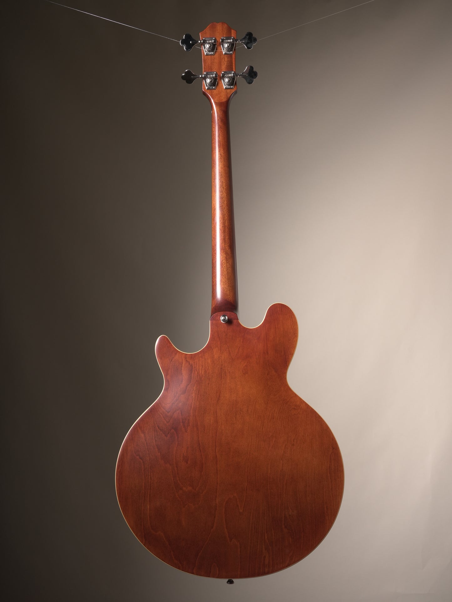 Epiphone Jack Casady Fretless Semi-hollow Electric Bass - Aged Royal Tan, incl. Gigbag