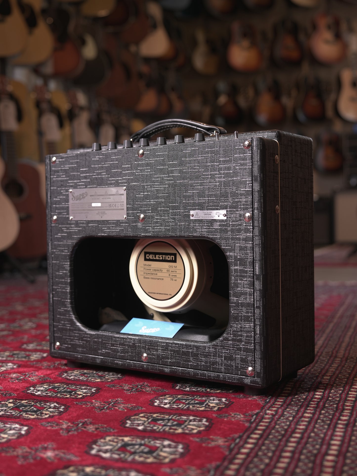 Supro Amulet 15w 1x12" Tube Guitar Amp Combo - Black Scandia