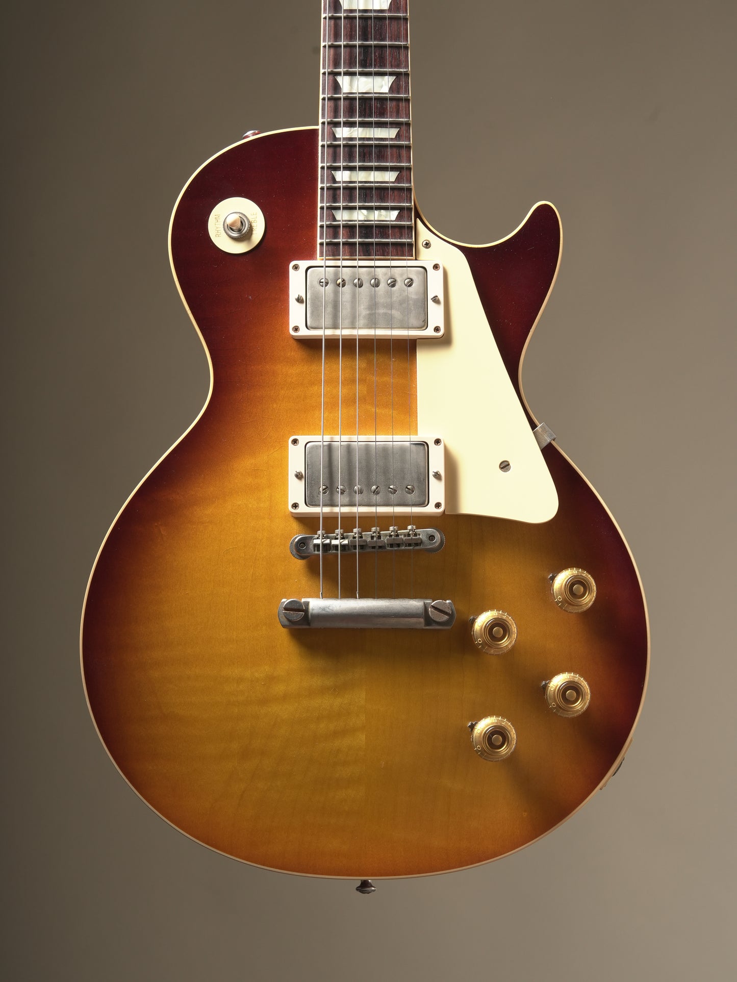 Gibson Custom Shop (2019) 1958 Les Paul Standard Reissue electric guitar - Teardrop Iced Tea Burst, incl. OHSC