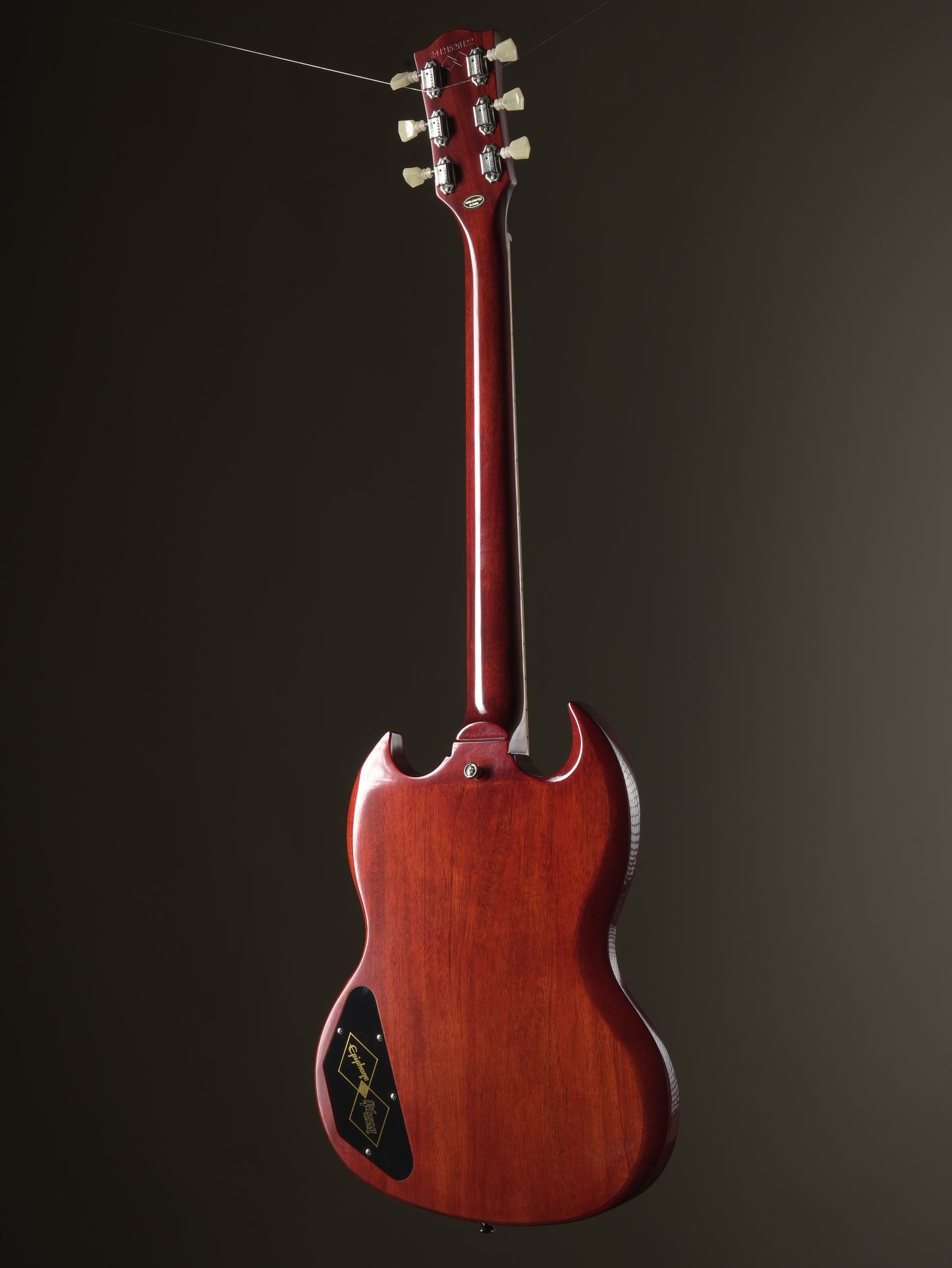 Epiphone "Inspired by Gibson Custom Shop" 1964 SG Standard Electric Guitar w/ Maestro Vibrola - Cherry Red, incl. OHSC