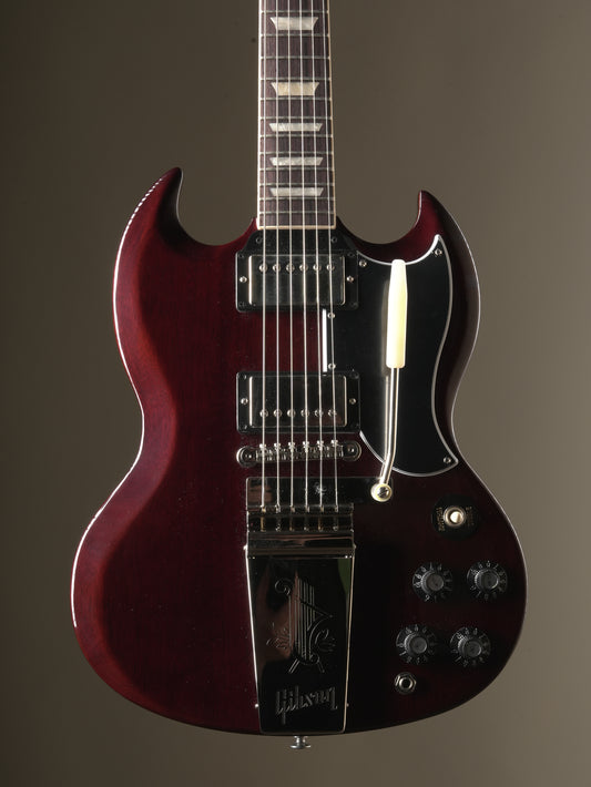 Gibson SG Standard '61 Maestro Vibrola w/ T-Type pickups Aged Cherry Red, incl. OHSC