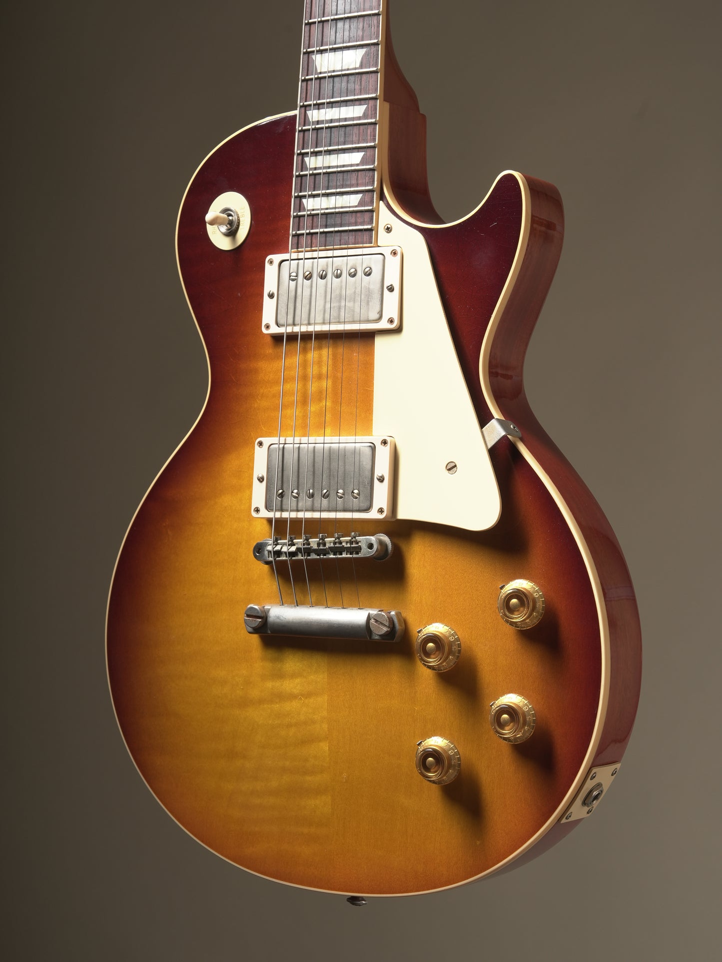 Gibson Custom Shop (2019) 1958 Les Paul Standard Reissue electric guitar - Teardrop Iced Tea Burst, incl. OHSC
