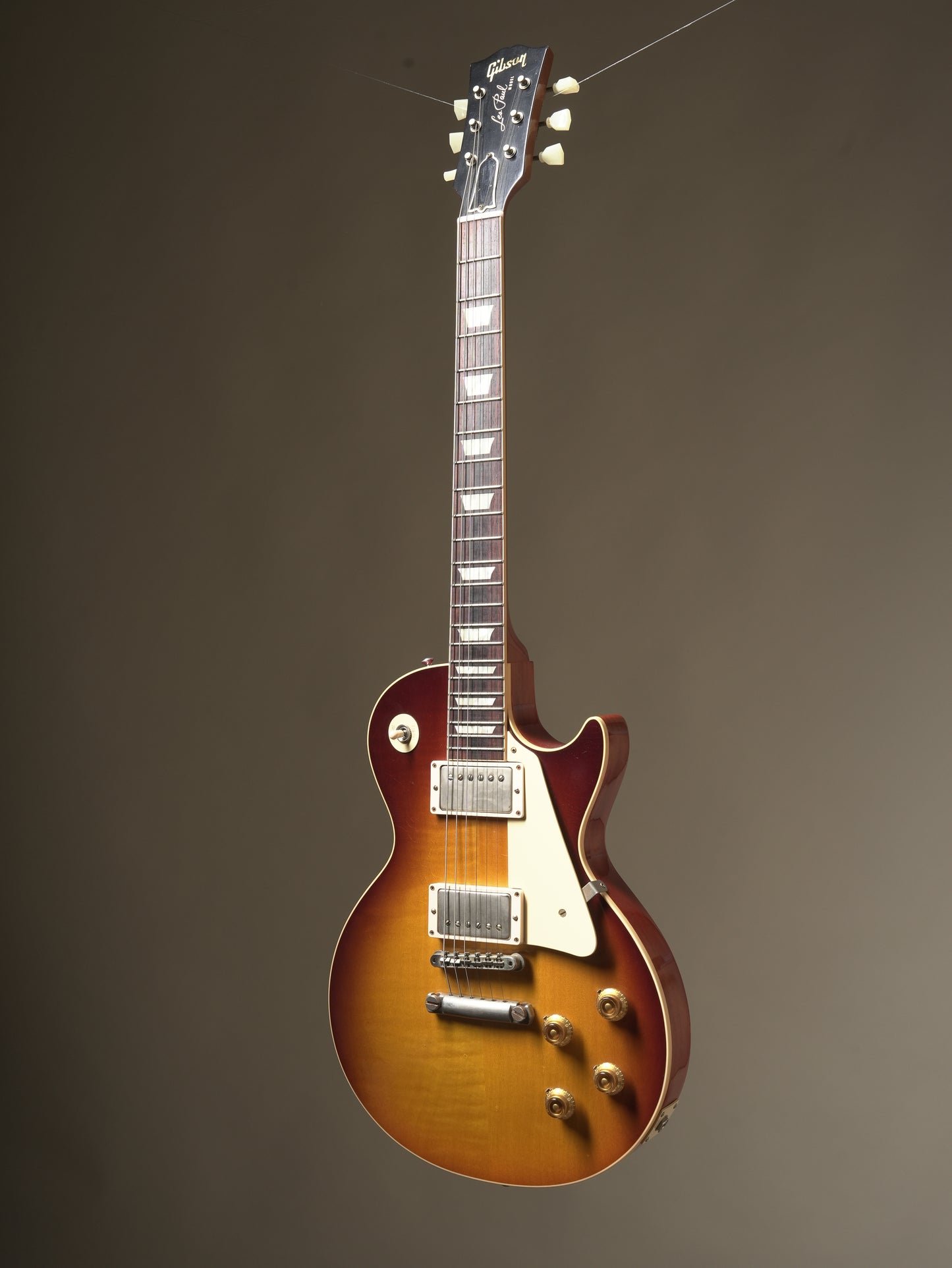 Gibson Custom Shop (2019) 1958 Les Paul Standard Reissue electric guitar - Teardrop Iced Tea Burst, incl. OHSC