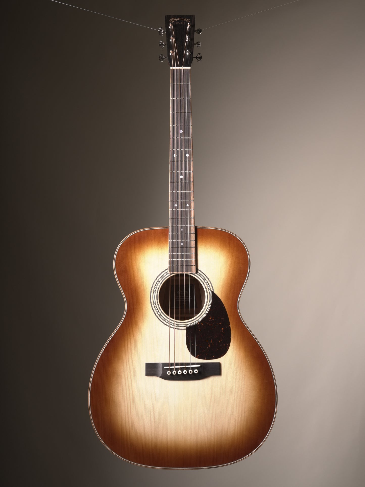 Martin OM-35 Inception Acoustic Guitar - Dark Toasted Burst, incl. OHSC