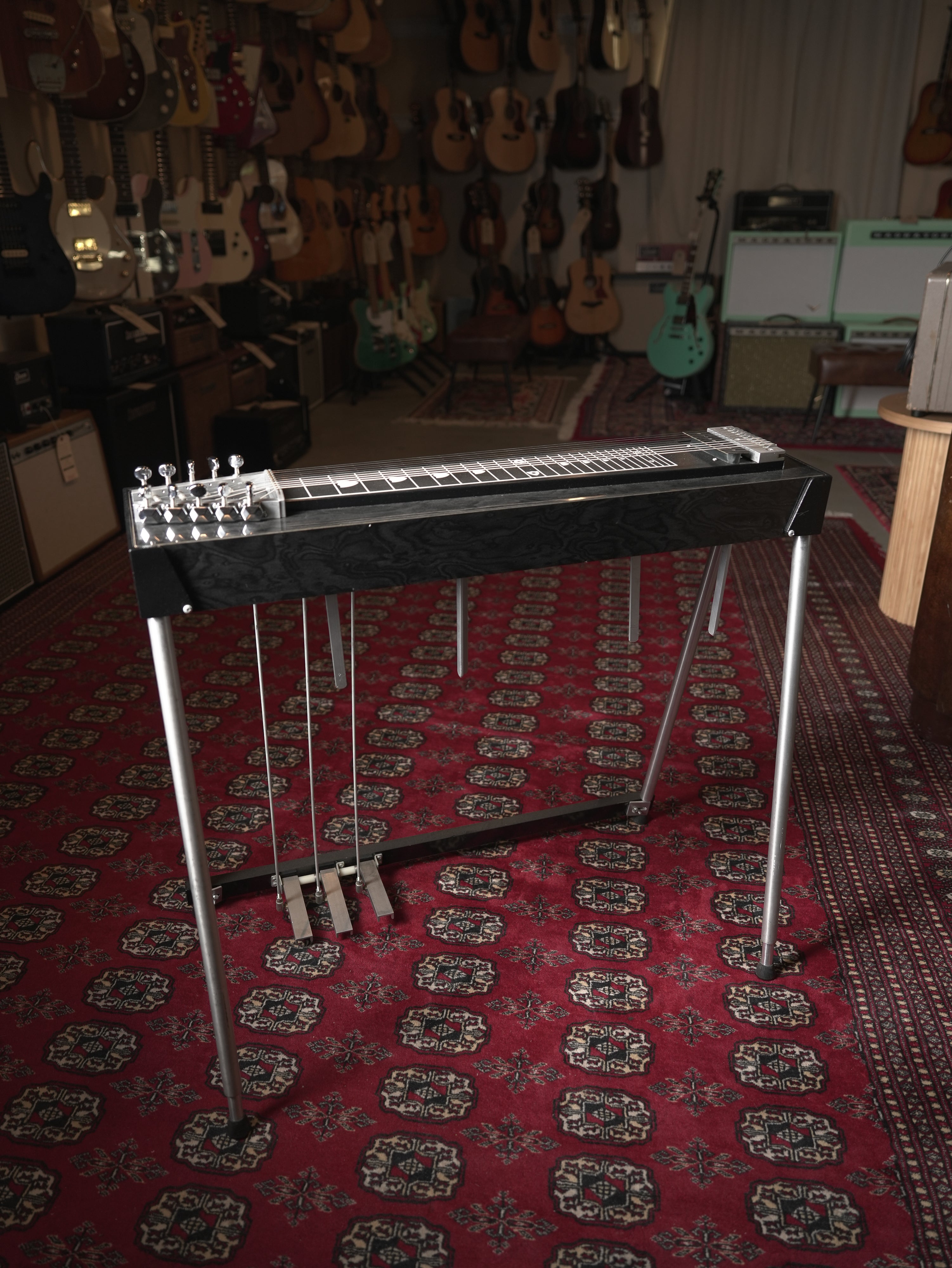 Carter Starter S10 pedal steel guitar - black woodgrain incl. dust