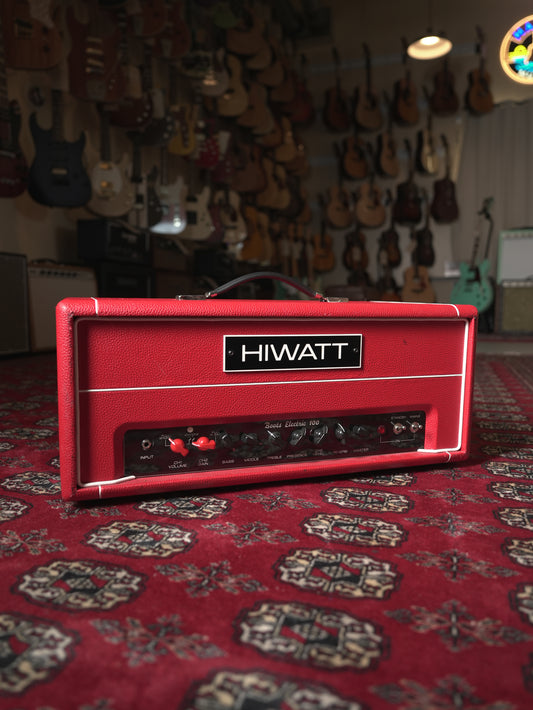 Hiwatt Boots Electric 100 Guitar amplifier head made for Jesse Hughes - Red tolex