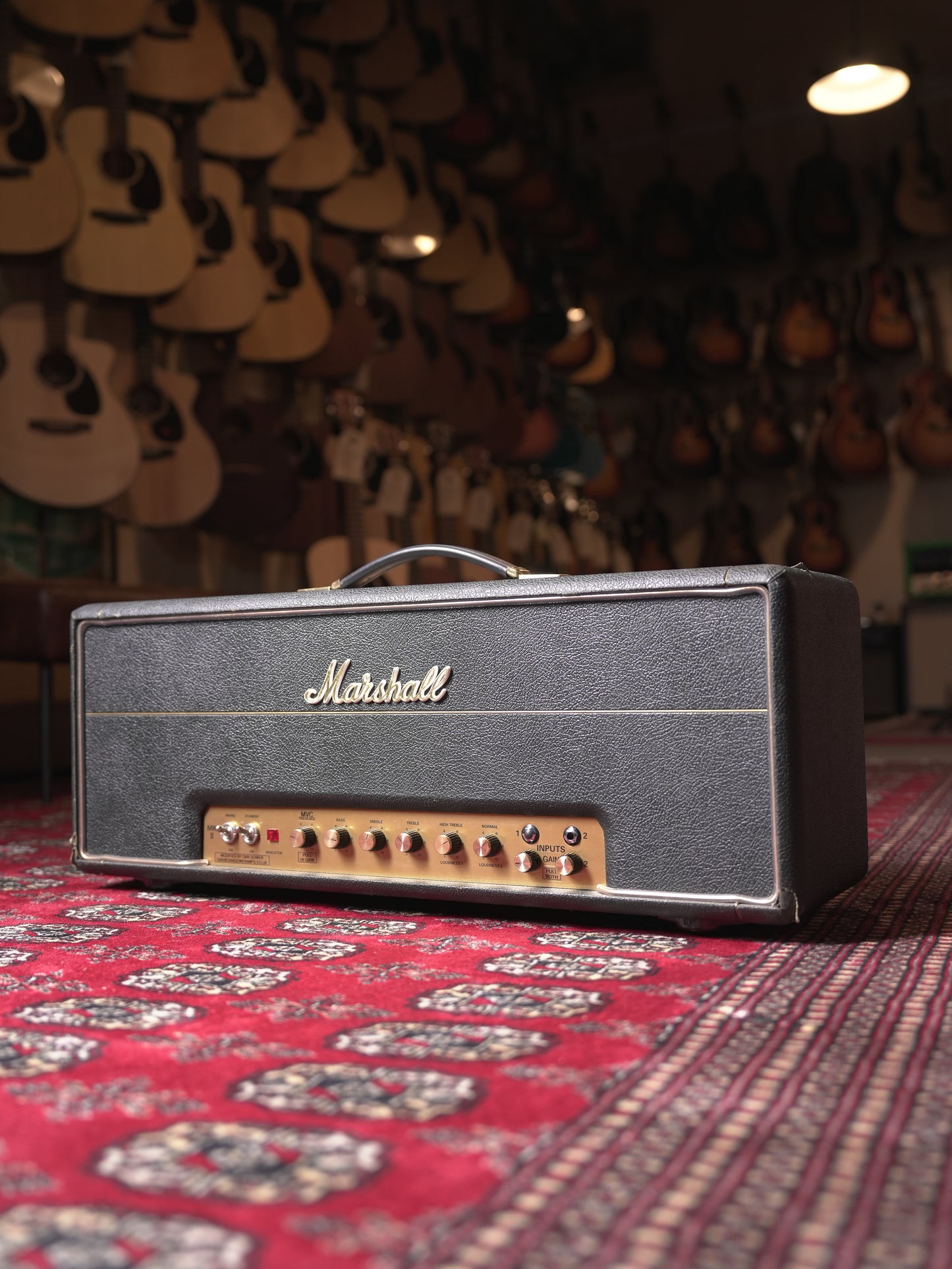 Marshall Dan Gower Modified Super Lead 100w Tube Guitar Amplifier Head - Black Tolex