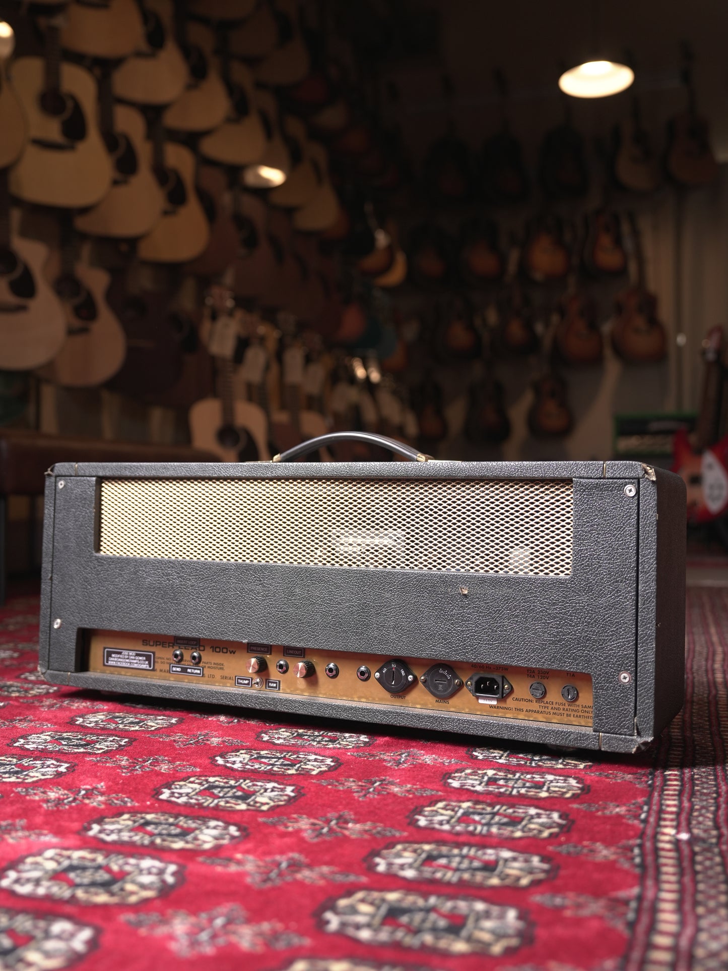 Marshall Dan Gower Modified Super Lead 100w Tube Guitar Amplifier Head - Black Tolex