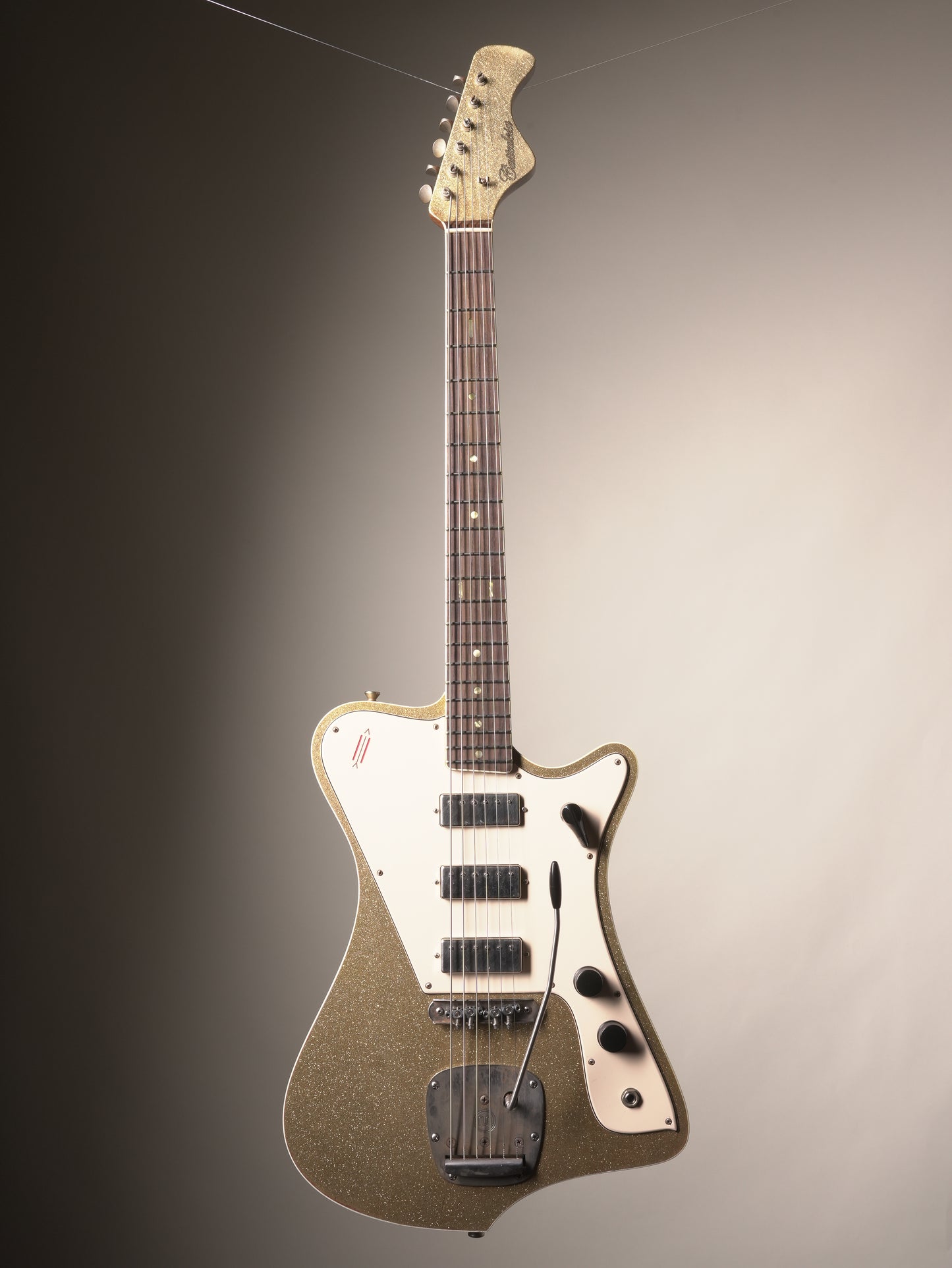 Castedosa "El Halcón" Baritone Electric Guitar - Gold Sparkle, w/OHSC