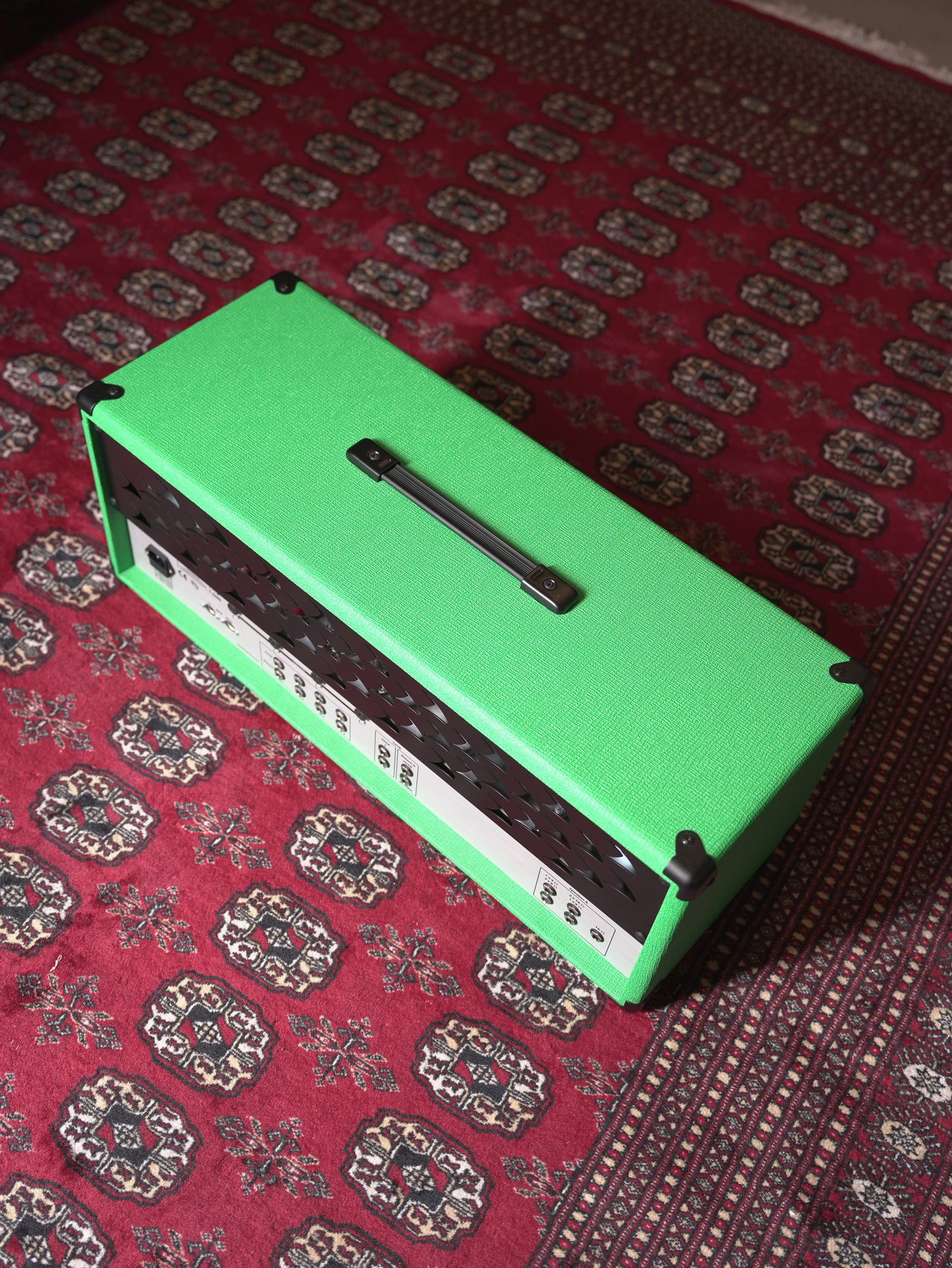 Diezel VH4 100w Tube Amplifier Head w. Columbus Footswitch - One-off Neon Green Tolex from factory