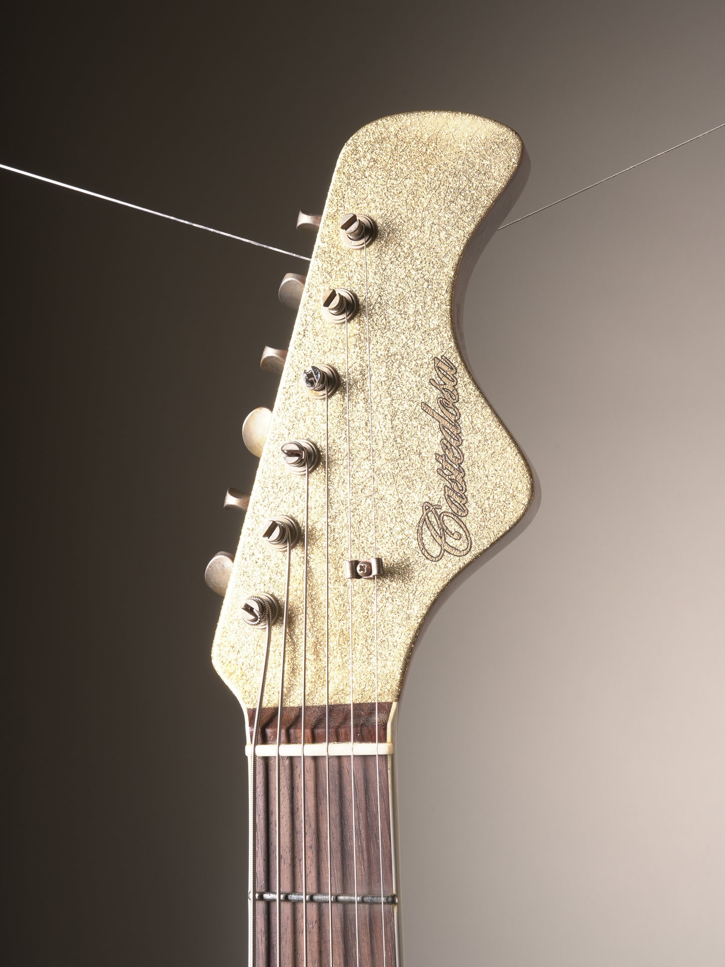 Castedosa "El Halcón" Baritone Electric Guitar - Gold Sparkle, w/OHSC