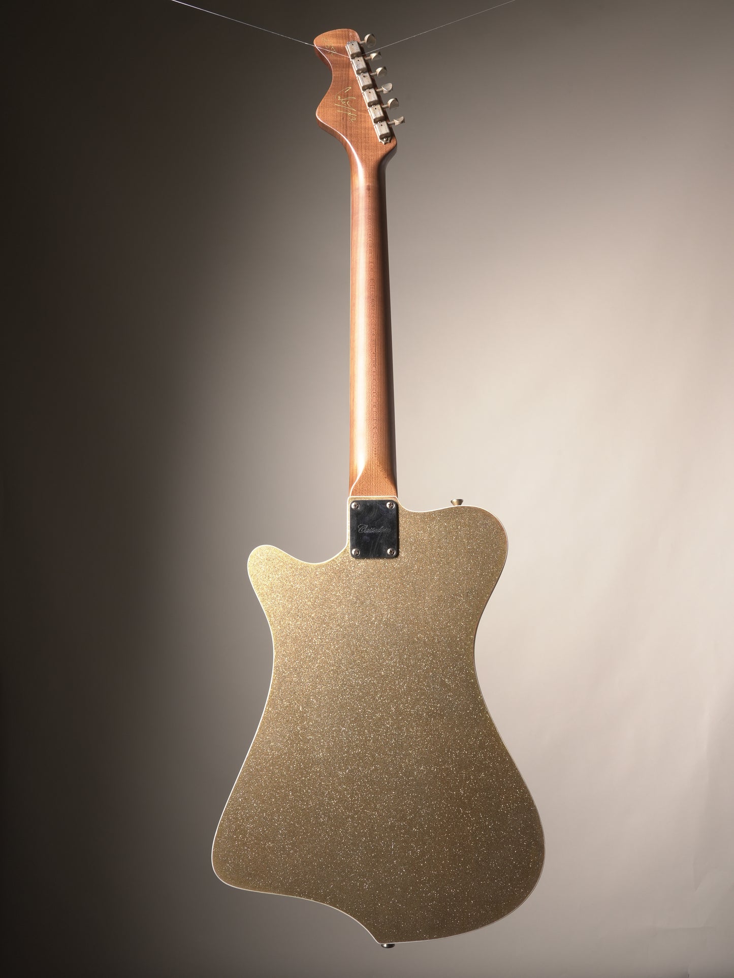 Castedosa "El Halcón" Baritone Electric Guitar - Gold Sparkle, w/OHSC