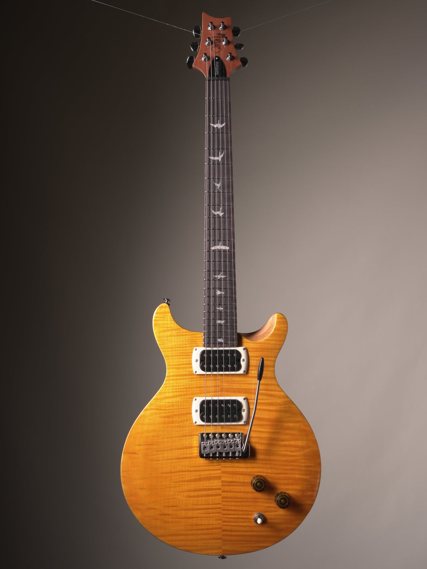Paul Reed Smith SE Santana Electric Guitar -  Santana Yellow w/ Gigbag