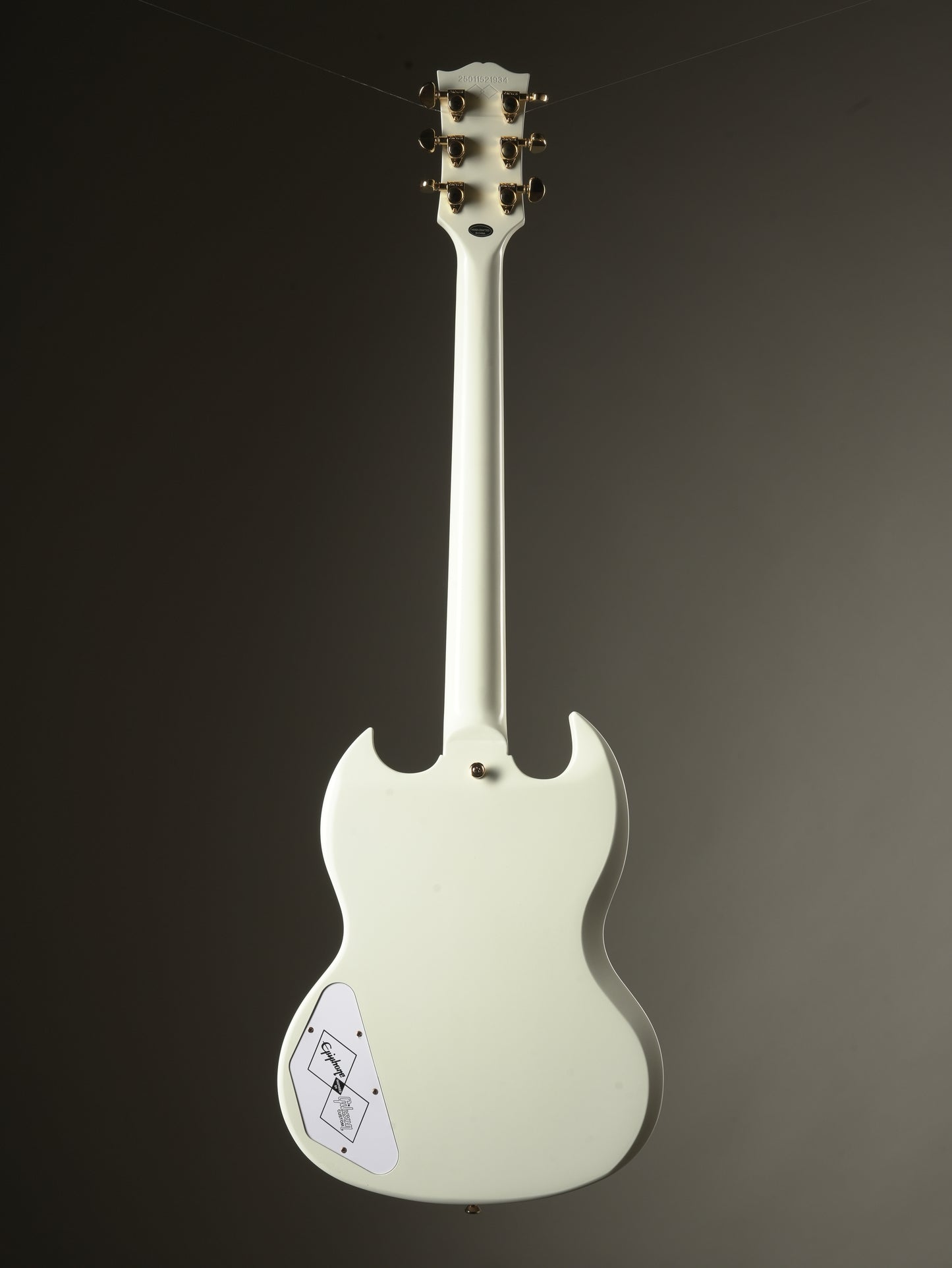 Epiphone "Inspired by Gibson Custom shop" 1963 Les Paul SG Custom w/ Maestro Vibrola - Arctic White incl. OHSC