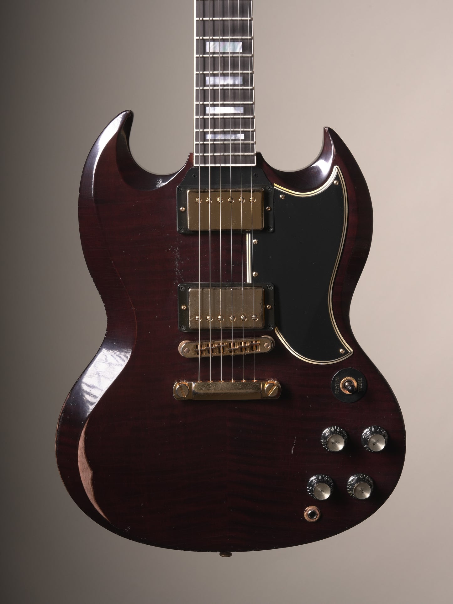 Gibson Custom Shop "Greatest Hits Vol II" SG Custom Figured Electric Guitar - Dark Walnut Murphy Lab Heavy Aged, incl. OHSC