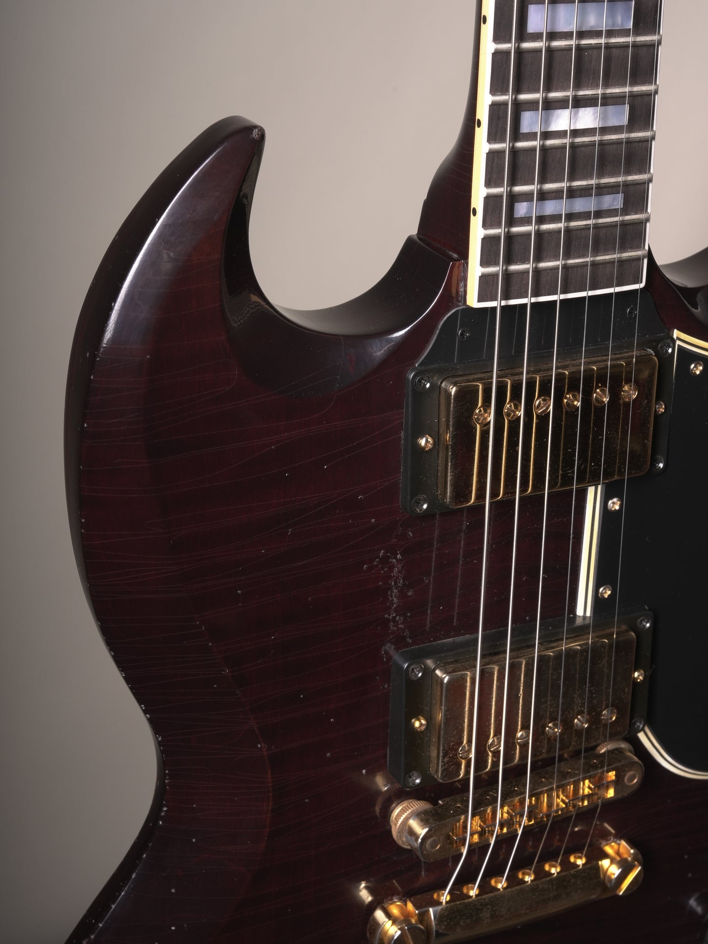 Gibson Custom Shop "Greatest Hits Vol II" SG Custom Figured Electric Guitar - Dark Walnut Murphy Lab Heavy Aged, incl. OHSC