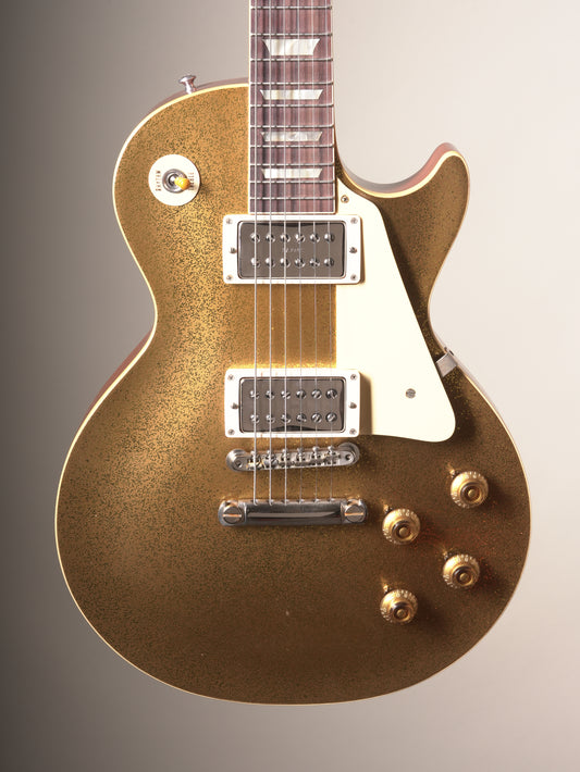 Gibson Custom Shop Limited Edition '57 Les Paul Standard TV Jones Electric Guitar - Gold Sparkle VOS, incl. OHSC