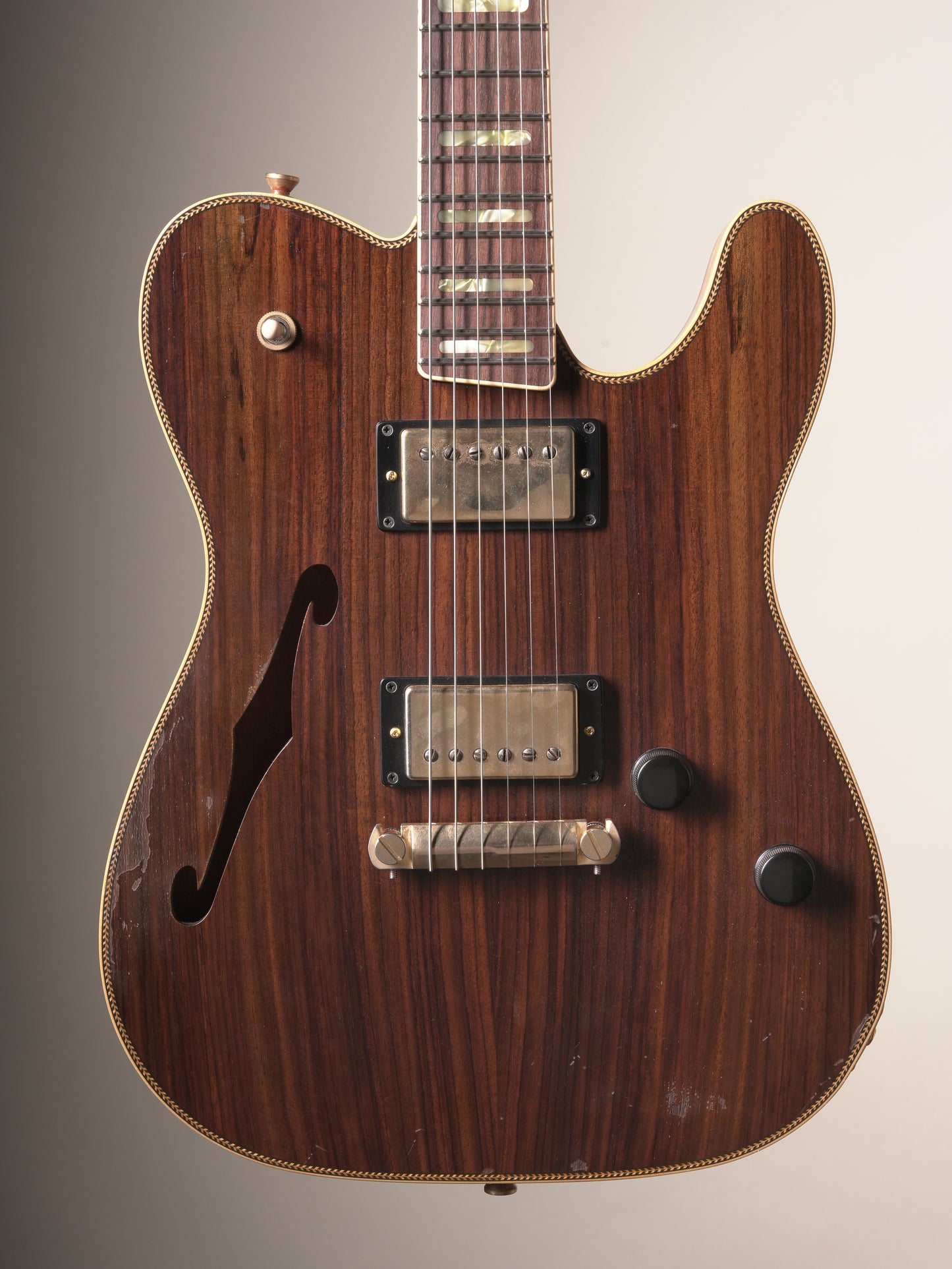 Castedosa Marianna Semi Hollow Electric Guitar - Rosewood, incl. OHSC