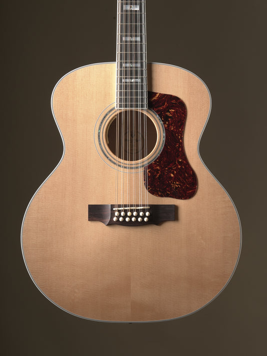Guild F-512E Maple 12-String Acoustic Electric Guitar - Blonde, incl. OHSC