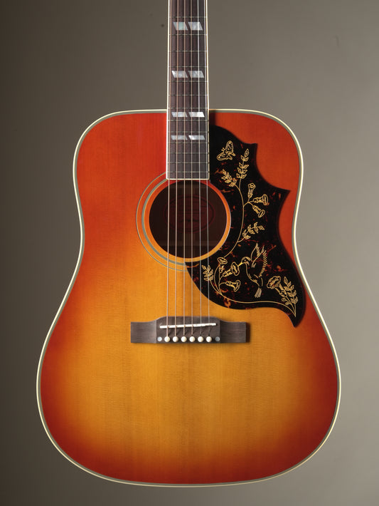 Epiphone "Inspired by Gibson Custom" 1960 Hummingbird Reissue acoustic electric guitar - Cherry Sunburst incl. OHSC
