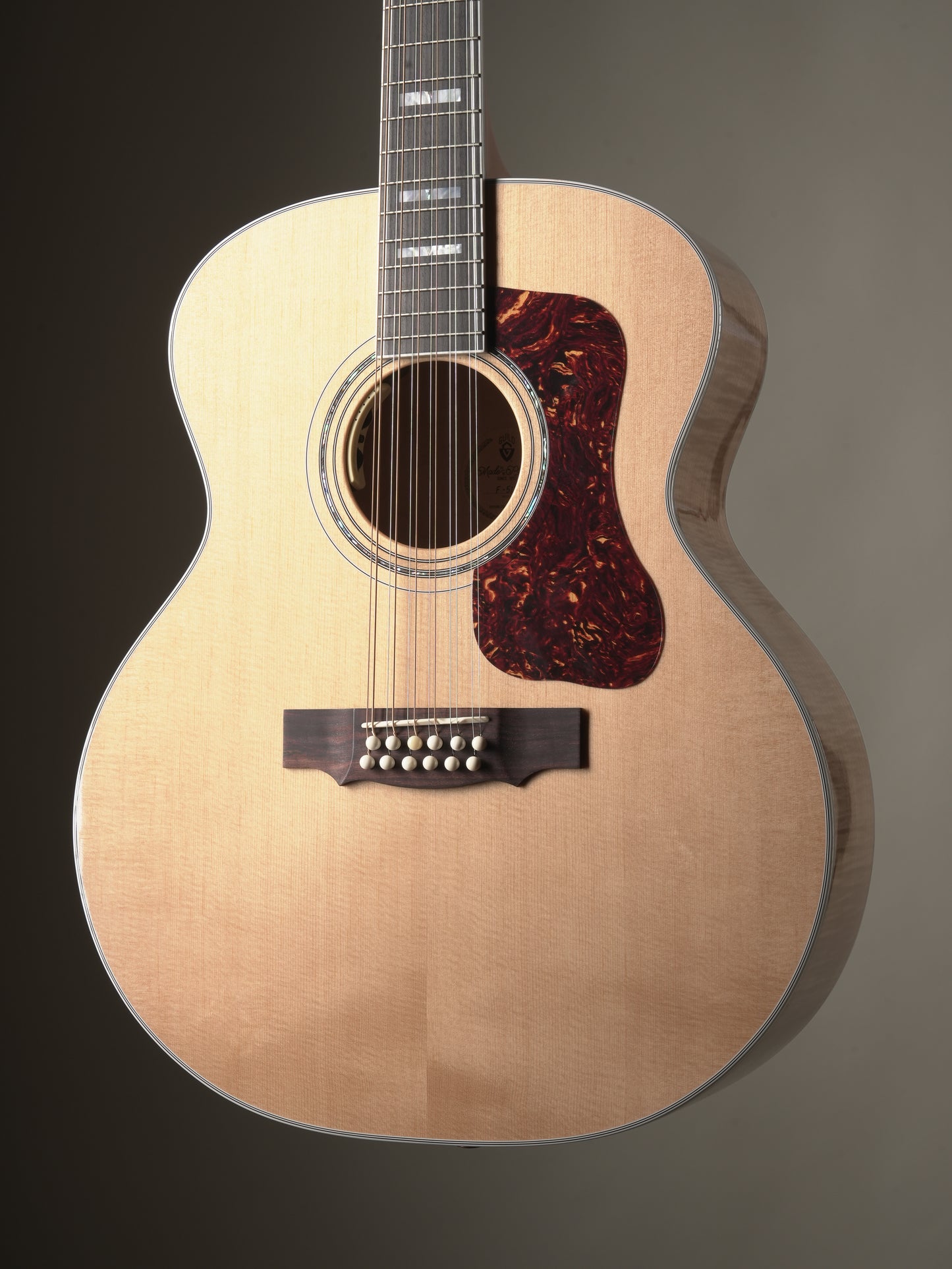 Guild F-512E Maple 12-String Acoustic Electric Guitar - Blonde, incl. OHSC