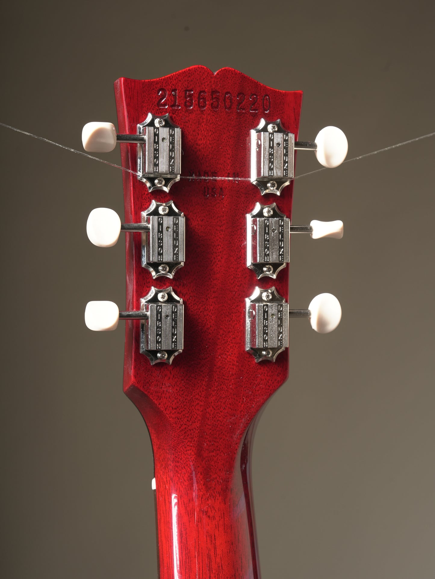 Gibson Les Paul Junior Double Cutaway electric guitar - Vintage Cherry, incl. OHSC