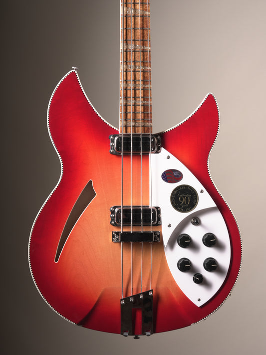 Rickenbacker (2021) 4005xc Semi-Hollow Bass - Amber fireglo, incl. OHSC
