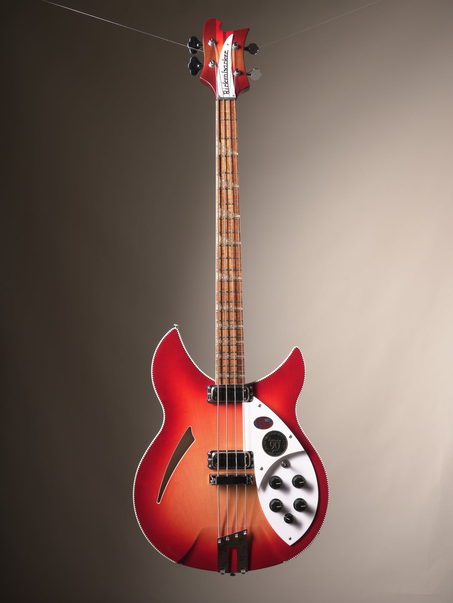 Rickenbacker (2021) 4005xc Semi-Hollow Bass - Amber fireglo, incl. OHSC