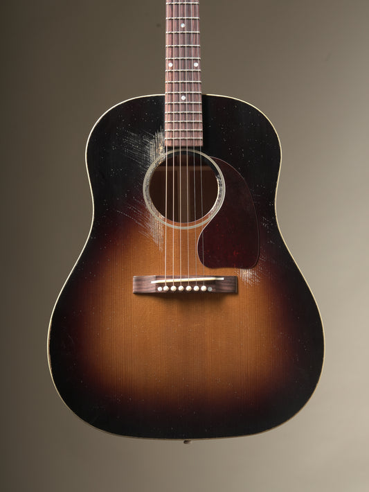 Gibson Custom Shop Historic 1942 Banner J45 Heavy Aged acoustic guitar - Vintage Sunburst, incl. OHSC