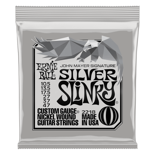 Ernie Ball 10.5-47 John Mayer Single Pack Silver Slinky Signature Electric Guitar Strings - 2218 (3818)