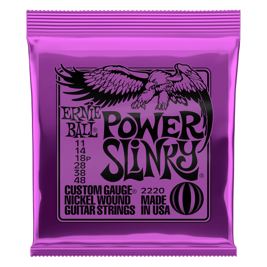 Ernie Ball Power Slinky 02220 11-48 Gauge Electric Guitar Strings - 2220