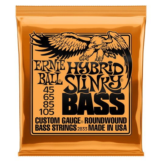 Ernie Ball Hybrid Slinky Nickel Wound Electric Bass Strings 45-105 Gauge