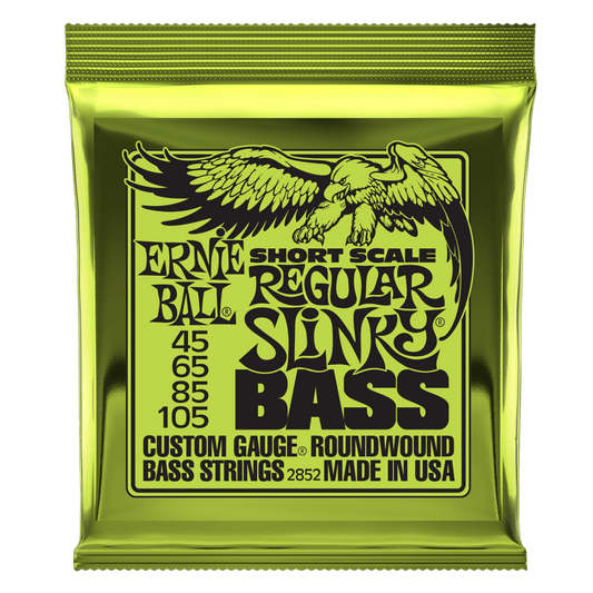 Ernie Ball Regular Slinky Nickel Wound Short Scale Electric Bass Strings 45-105 - 2852