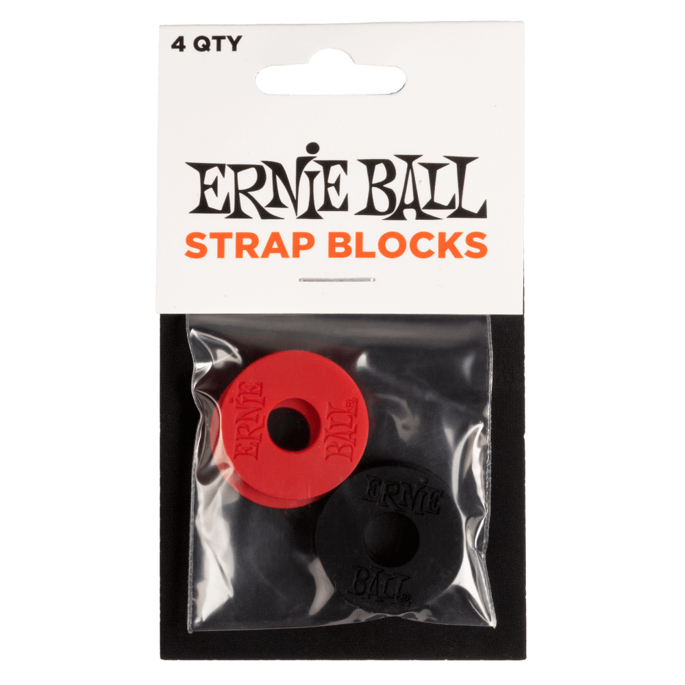 Ernie Ball - Strap Blocks - Red & Black