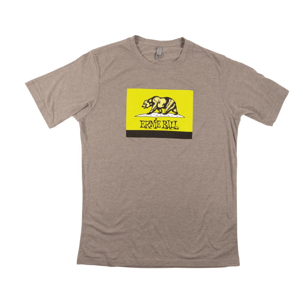Ernie Ball CA Bear Flag Green T-Shirts