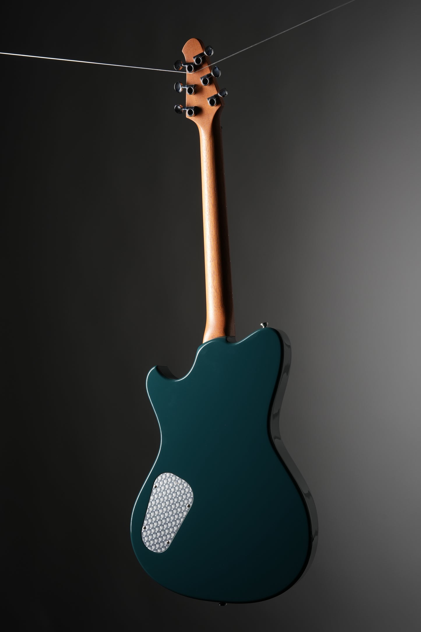 Powers Electric Limited Edition A-Type PF42 Hollowbody Electric Guitar - Two-Tone Mint/Fjord Green, w/ OHSC