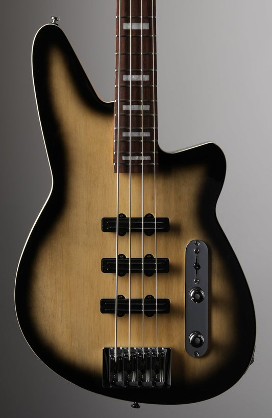 Reverend Triad Electric Bass in Korina Burst