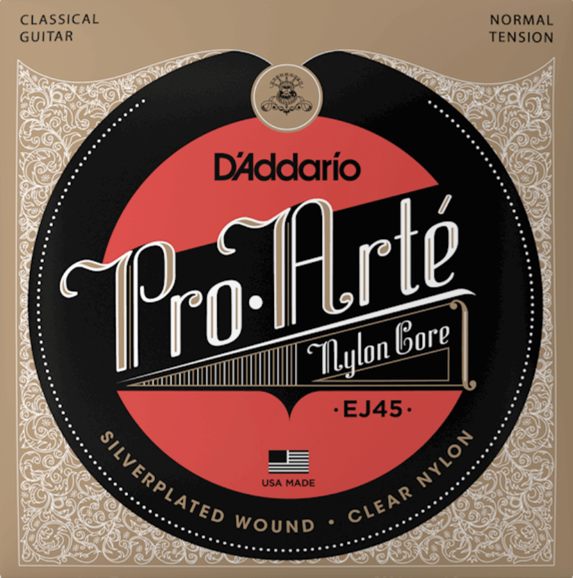 D'addario Pro-Arte Normal Tension Nylon Classical Guitar Strings EJ45